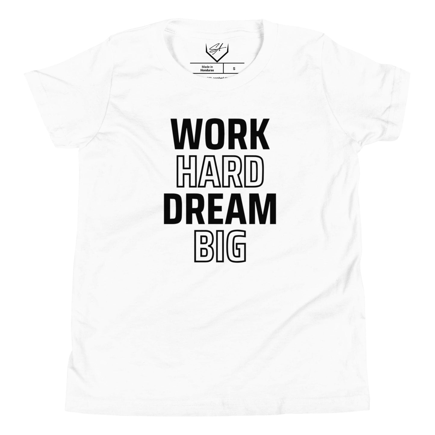 SA Apparel Youth Tee White / S Work Hard Dream Big - Youth Tee