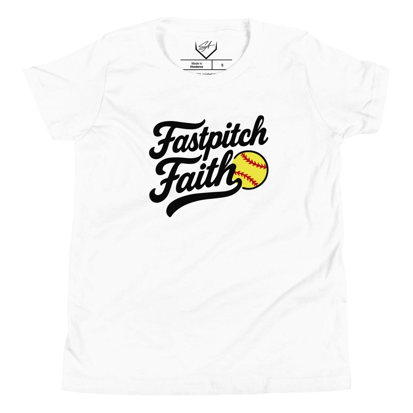 SA Apparel Youth Tee White / S Fastpitch Faith - Youth Tee
