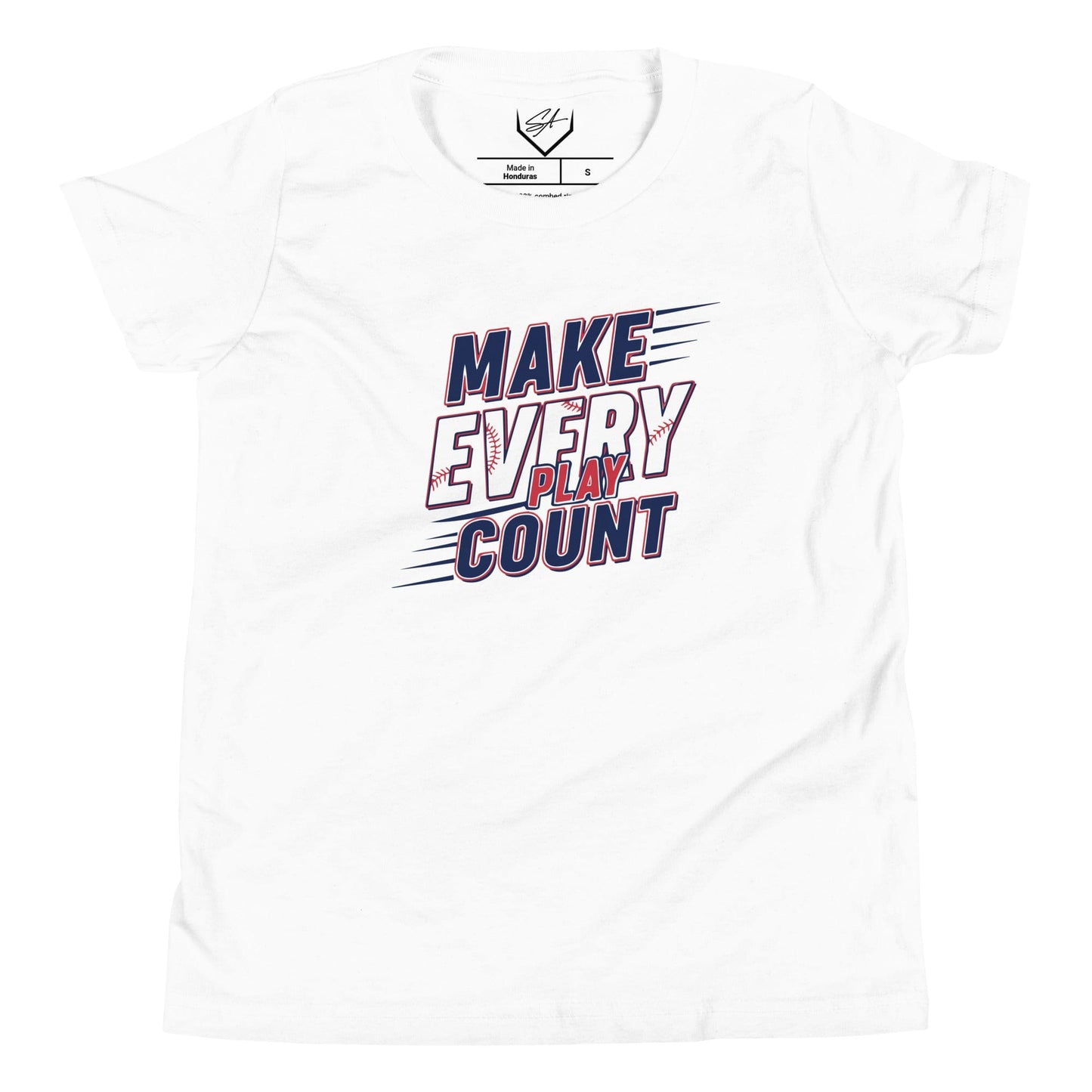 SA Apparel Youth Tee White / S Make Every Play Count - Youth Tee