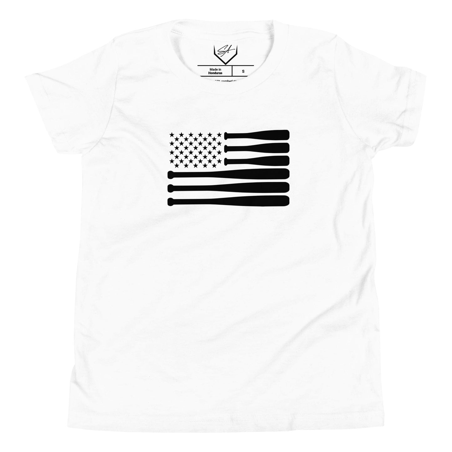 SA Apparel Youth Tee White / S Bat Flag - Youth Tee