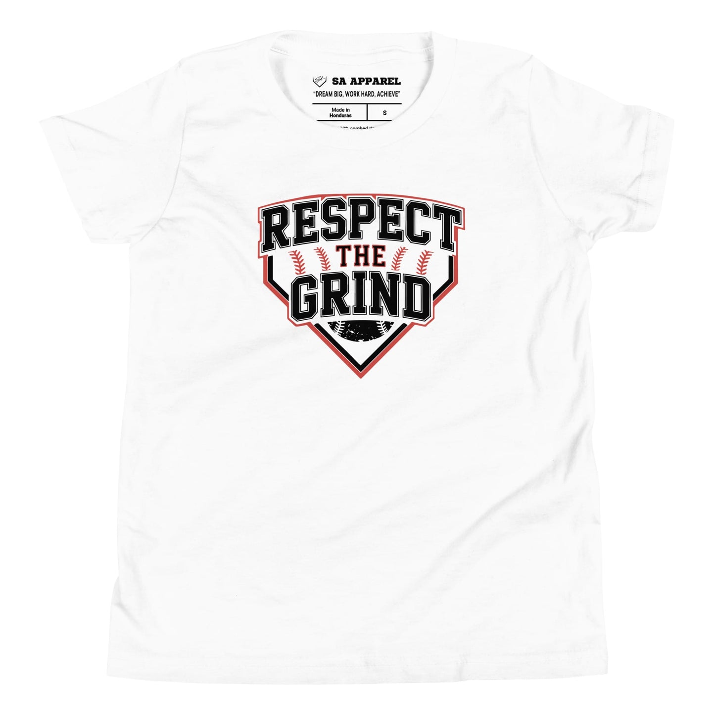 SA Apparel Youth Tee White / S / Soft Style/Cotton Respect The Grind - Youth Tee